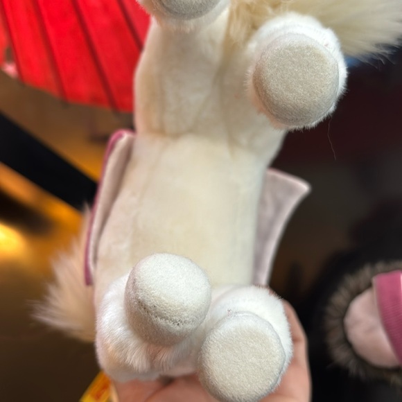 Steiff White and Pink Stuffed Unicorn - Picture 7 of 10